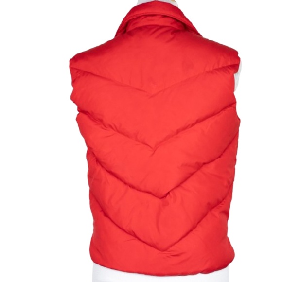 Vintage 70s Antler Rainbow Stripe Down Puffer Vest Size M - Picture 8 of 16